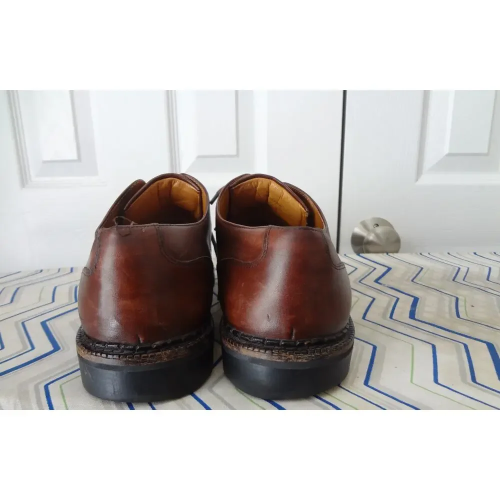 Vintage 90s Cole Haan Country Brown Leather Oxfords Chunky Mens 12 Lug Sole